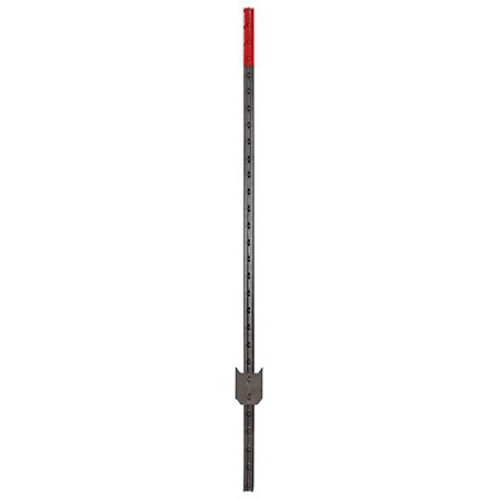Chicago Heights Steel Tpost 6Ft 1.33 Gy W Rd Top