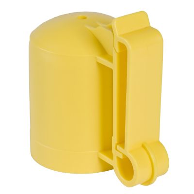 Image showing  Wood or T-Post Insulators for 1.25 and 1.33 in. T-Posts, Yellow, 10 pk.