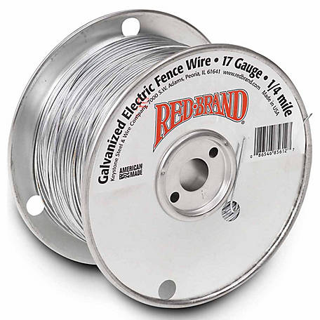 Red Brand 1,320 ft. x 170 lb. Galvanized Electric Fence Wire, 17 Gauge