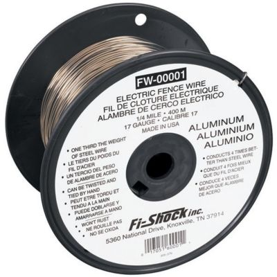 Fi-Shock 1/4 Mile x 90 lb. Aluminum Fence Wire, 17 Gauge
