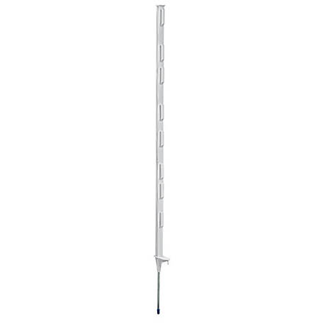 Fi-Shock 4 ft. Step-In Fence Post for Fence Wire and Polytape up to 2 in. W, White