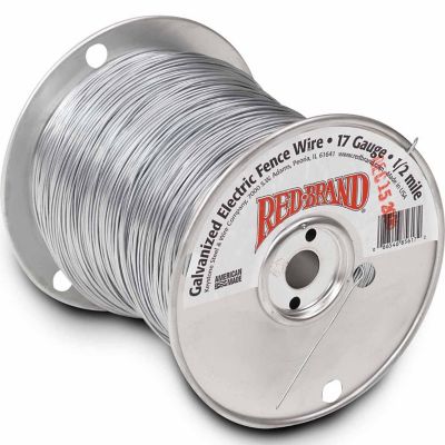 Red Brand 2,640 ft. x 170 lb. Galvanized Electric Fence Wire, 17 Gauge
