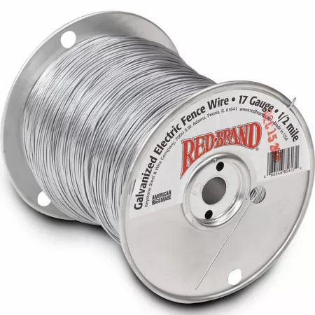 Red Brand 2 640 ft x 170 lb Galvanized Electric Fence Wire 17 Gauge Electric Fence Wire & Tape