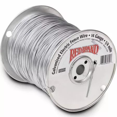 Red Brand 1 320 ft x 375 lb Galvanized Electric Fence Wire 14 Gauge Electric Fence Wire & Tape