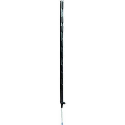 Fi-Shock 4 ft. Step-In Fence Post for Fence Wire and Polytape Up to 2 in. W, Black