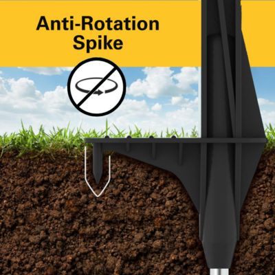 Image showing 10 th Fi-Shock 4 ft. Step-In Fence Post for Fence Wire and Polytape Up to 2 in. W, Black