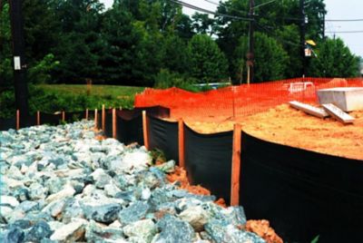 Image showing  100 ft. x 3 ft. Silt Fence and Sediment Control Fence