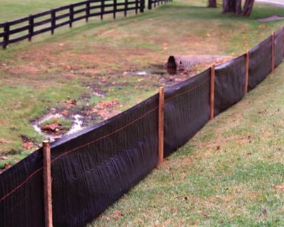 Image showing  100 ft. x 3 ft. Silt Fence and Sediment Control Fence