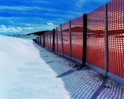 Image showing  100 ft. x 4 ft. Snow Guard Fence, Orange