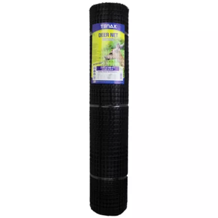 Tenax 100 ft x 7 ft Folded Deer Net Black Garden Fencing