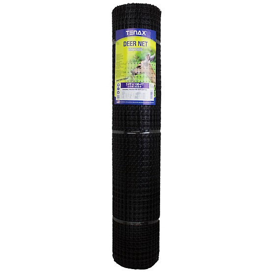 Tenax 7 ft. H X 100 ft. L Polypropylene Deer Netting Black Tenax 7 ft. H X 100 ft. L Polypropylene Deer Netting Black