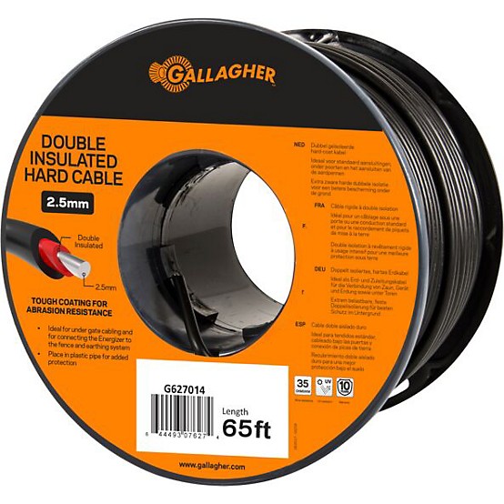 Gallagher Double Insulated Underground Cable Black Gallagher Double Insulated Underground Cable Black