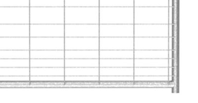 Image showing  4 ft. x 50 in. Galvanized Mesh Gate