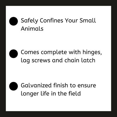 Image showing  12 ft. x 50 in. Galvanized Mesh Farm Gate
