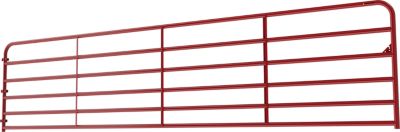 Image showing  18 ft. x 52 in. Heavy-Duty Tube Gate, Red