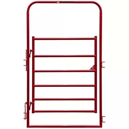 CountyLine 6 Bar Gate and Arch Frame 4 ft x 7 ft 1-3/4 in Tubing Corral Panels & Gates