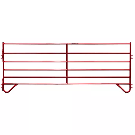 CountyLine 6 Bar Corral Board 12 ft x 5 ft 1-3/4 in Tubing Red Corral Panels & Gates