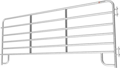 Image showing  12 ft. 6-Bar Galvanized Corral Panel, 1-3/4 in. Tube