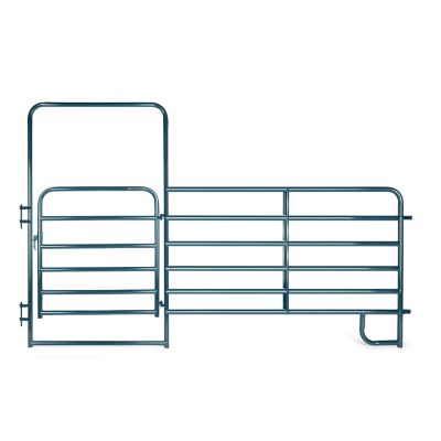 CountyLine 4 ft. Wide Walk-Thru Arch Gate with 6 ft. Corral Panel, Blue