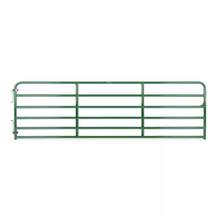 CountyLine 6 Bar Tube Gate 14 ft x 52 in Green 2 in Tube Corral Panels & Gates