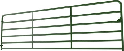 Image showing  14 ft. x 52 in. 6-Bar Tube Gate, Green, 2 in. Tube