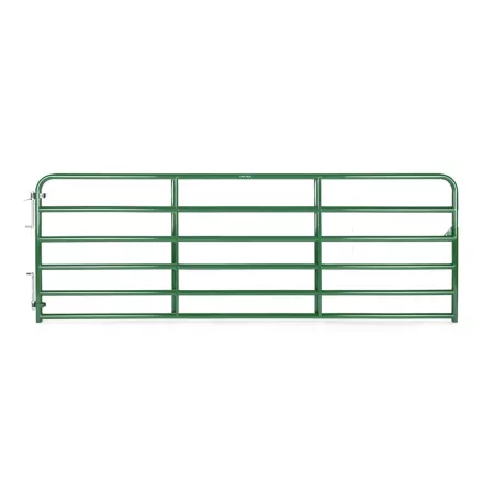 CountyLine 6-Bar Tubular Gate 12 ft x 52 in 2 in Tube Green Corral Panels & Gates