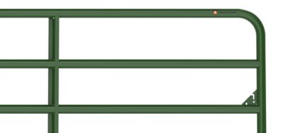 Image showing  8 ft. x 52 in. Round Corner Gate, Green
