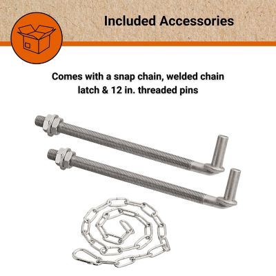 Image showing 7 th CountyLine 18 ft. x 52 in. Tube Gate, Green