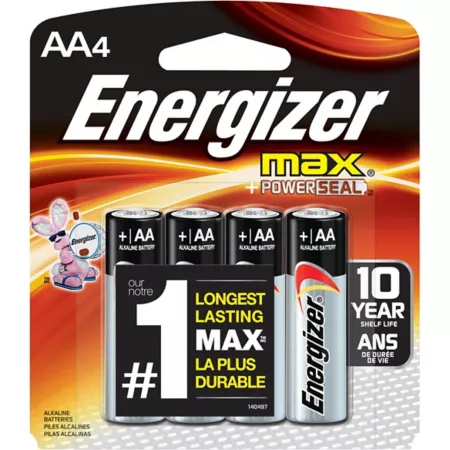 Energizer AA Max Batteries 4-Pack Batteries