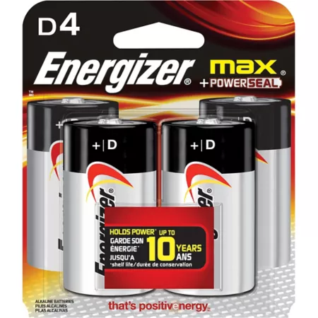 Energizer D Max Batteries 4 Pack Batteries