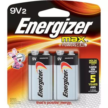 Energizer 9V Max Batteries 2-Pack Batteries