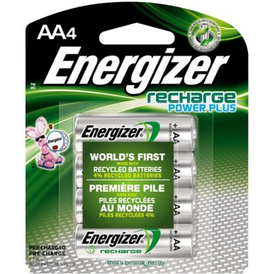 Energizer AA Rechargeable Batteries, 4-Pack