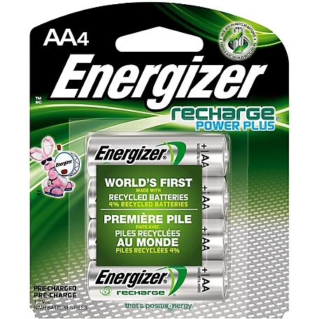 Energizer AA Rechargeable Batteries, 4-Pack