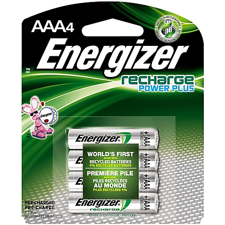 Energizer AAA Rechargeable Batteries, 4-Pack