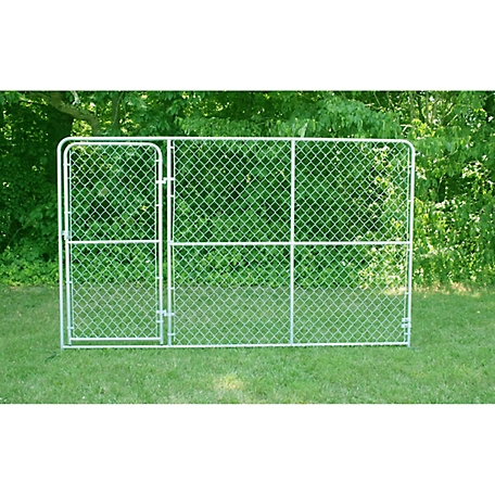 Stephens Pipe & Steel 6 ft. x 10 ft. Preferred Chain Link Dog Kennel Gate Panel