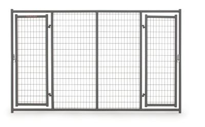 Tarter 6 ft. x 2 in. x 10 ft. Double Door Welded Wire Dog Kennel