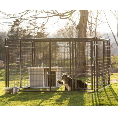 Image showing  6 ft. x 10 ft. Gray Heavy-Duty Elite Dog Kennel Side Panel