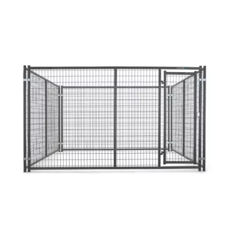 Tarter Front Panel for Heavy Duty Kennel Gray 6 ft x 10 ft. Dog Kennel Expansions