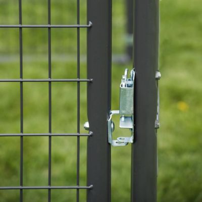 Image showing 7 th Tarter 6 ft. x 10 ft. Gray Heavy-Duty Dog Kennel Front Panel