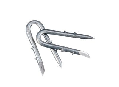 Image showing  1-1/2 in. Double Barbed Fence Staples, 8 lb.