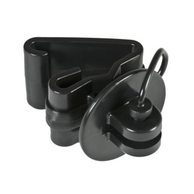 Image showing  T-Post Pinlock Insulators for 1.25 and 1.33 in. Studded T-Posts, Black, 25 pk.