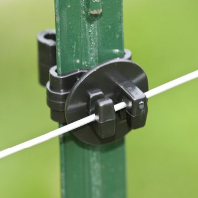 Image showing  T-Post Pinlock Insulators for 1.25 and 1.33 in. Studded T-Posts, Black, 25 pk.