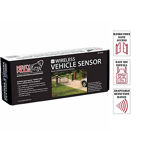 Sensor de salida de vehículo, sensor de varilla de salida de puerta de  entrada con 50 pies, compatible con Mighty Mule, Ghost Controls, sistemas  de