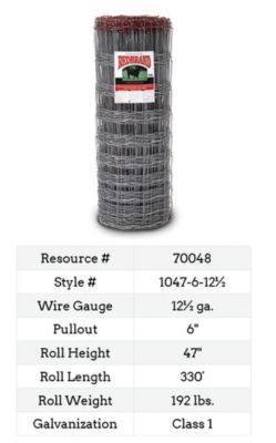 Image showing  330 ft. x 47 in. Woven Field Fence