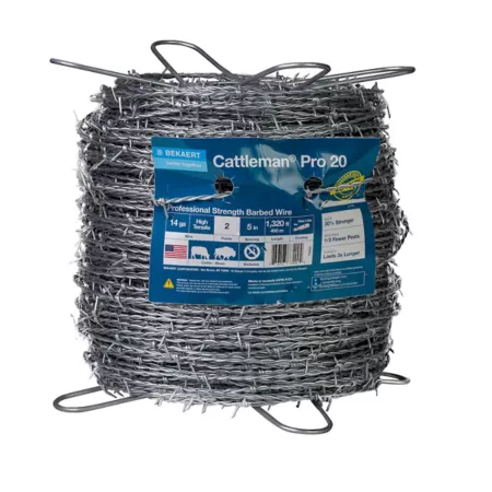 Bekaert 1 320' 2-Point 14 Gauge Barbed Wire Barbed Wire