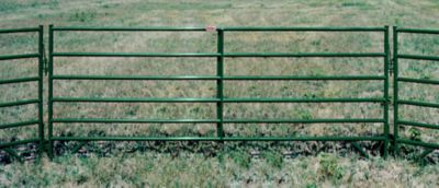 Image showing  12 ft. x 60 in. 6-Bar Prairie Panel, Green