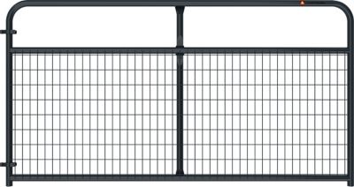 Image showing  8 ft. x 50 in. Wire-Filled Farm Gate, Blue