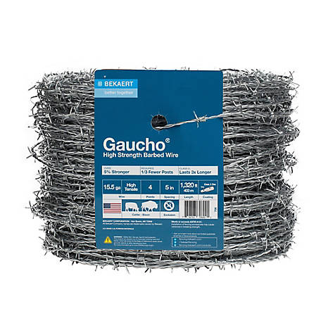 Bekaert 1,320 ft. 15.5 Gauge 4-Point Gaucho High-Tensile Barbed Wire