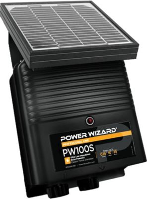 Power Wizard Electric Fence Controller, Controls 1 to 25 Acres or 1 to 10 Standard Miles of Wire, 0.15 Output Joules