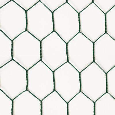 Image showing  1 in. Mesh 25 ft. x 24 in. Handy Roll Vinyl-Coated Poultry Netting/Chicken Wire, Green